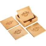 Custom Bamboo Coaster Set - 2