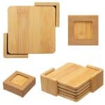 Custom Bamboo Coaster Set - 1