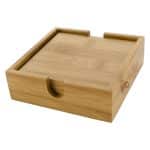 Custom Bamboo Coaster Set - 4