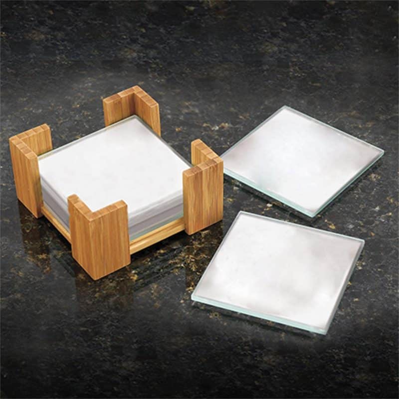 Custom Bamboo Coaster Set - 1