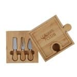 Custom Bamboo Puzzle Cheese Board Set - 2