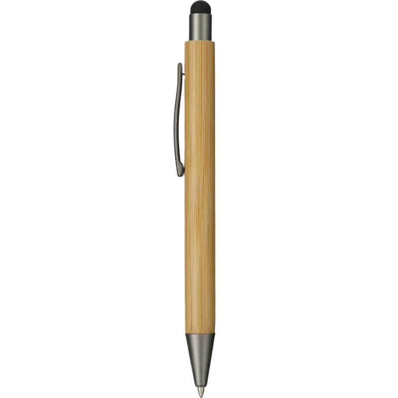 Custom Bamboo Quick-Dry Gel Ballpoint Stylus - 1