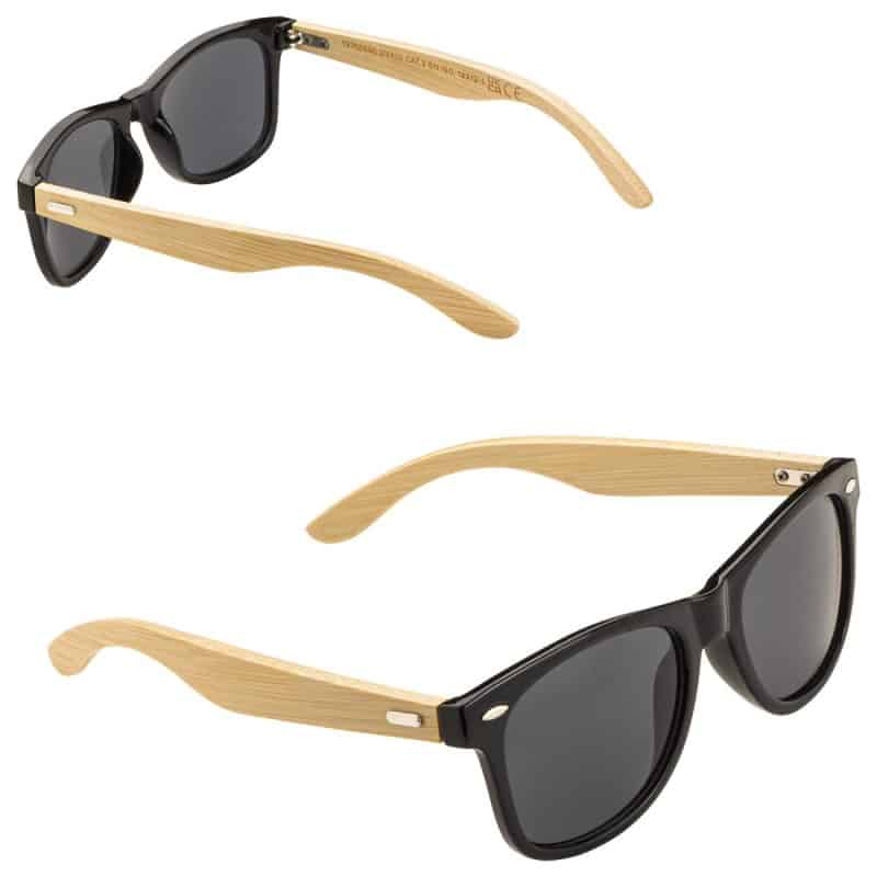 Custom Bamboo Recycled Polycarbonate UV400 Sunglasses - 1