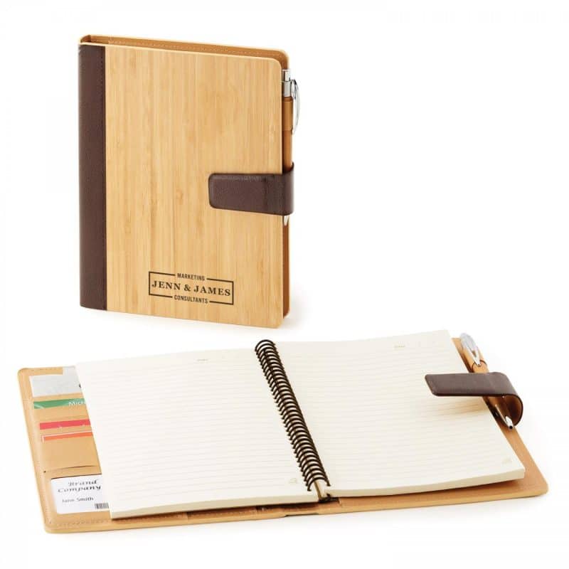 Custom Bamboo Refillable Journal - 6
