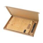 Custom Bamboo Sharpen-It™ Cutting Board w/Knife Gift Box Set - 1