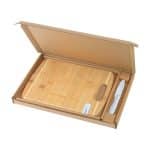 Custom Bamboo Sharpen-It™ Cutting Board w/Knife Gift Box Set - 2