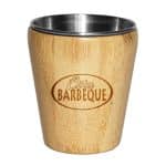 Custom Bamboo Shot Glass w/Stainless Steel Interior