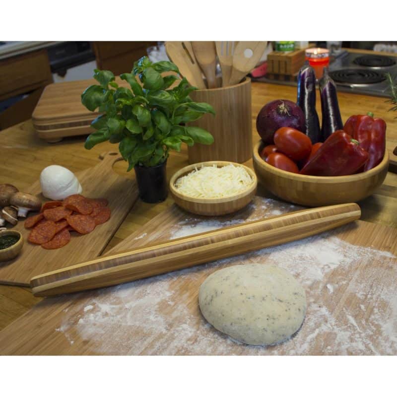 Custom Bamboo Tapered Rolling Pin w/ Inlay - 2