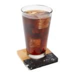 Custom Bamboo and Marble Coaster - 1