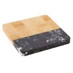 Custom Bamboo and Marble Coaster - 2