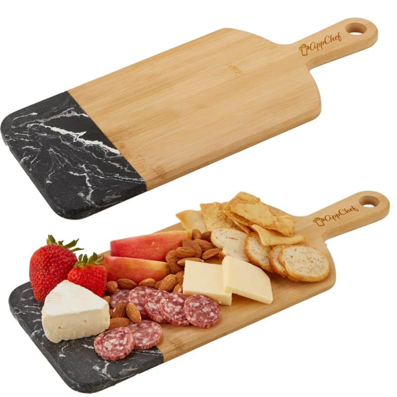 Custom Bamboo and Marble Cutting Board