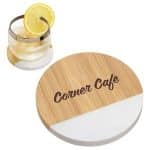Custom Bamboo/Marble Combo Coaster
