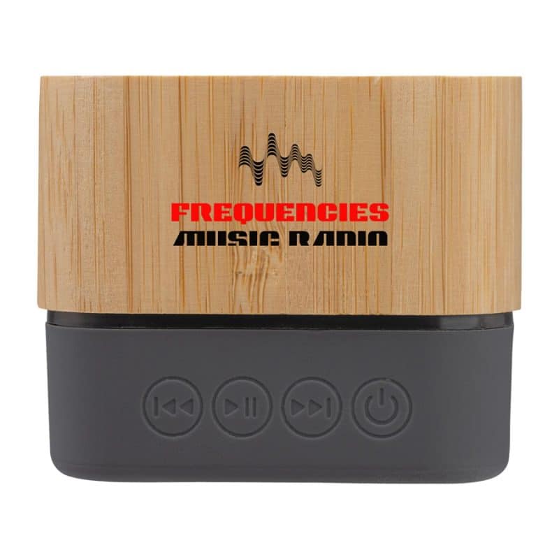 Custom Cadence Bamboo Wireless Light-Up Speaker - 1