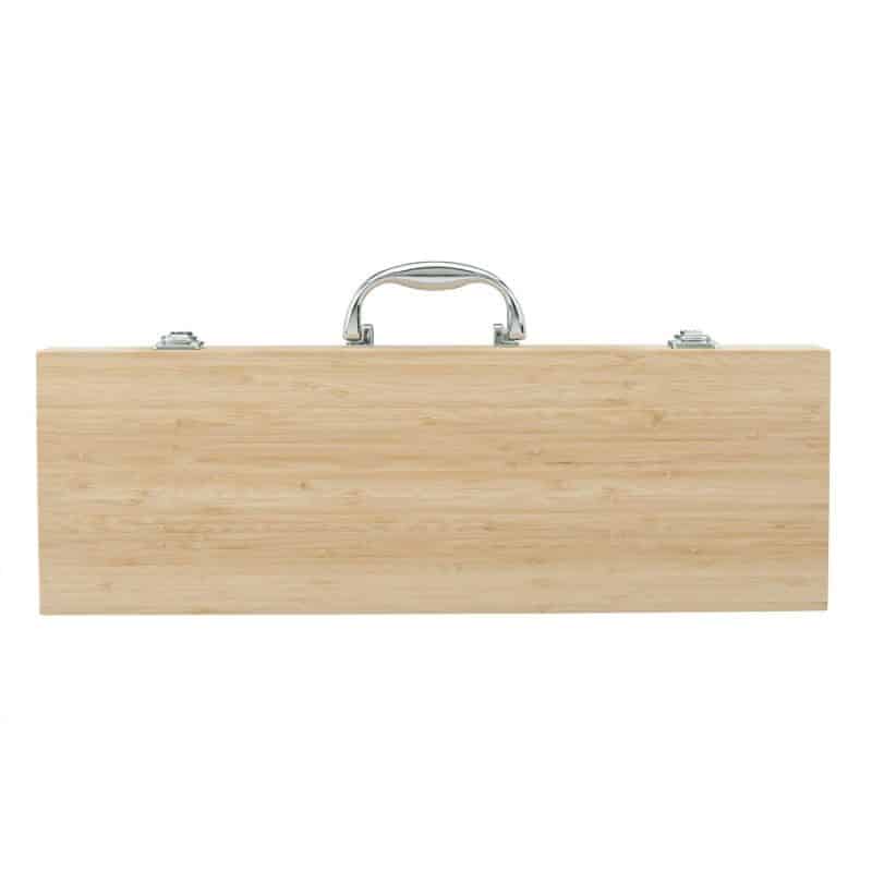 Custom Cleveland 5-Piece Bamboo BBQ Set - 1