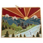 Custom Colorado State Shaped Cutting & Serving Board w/Artwork by Summer Stokes