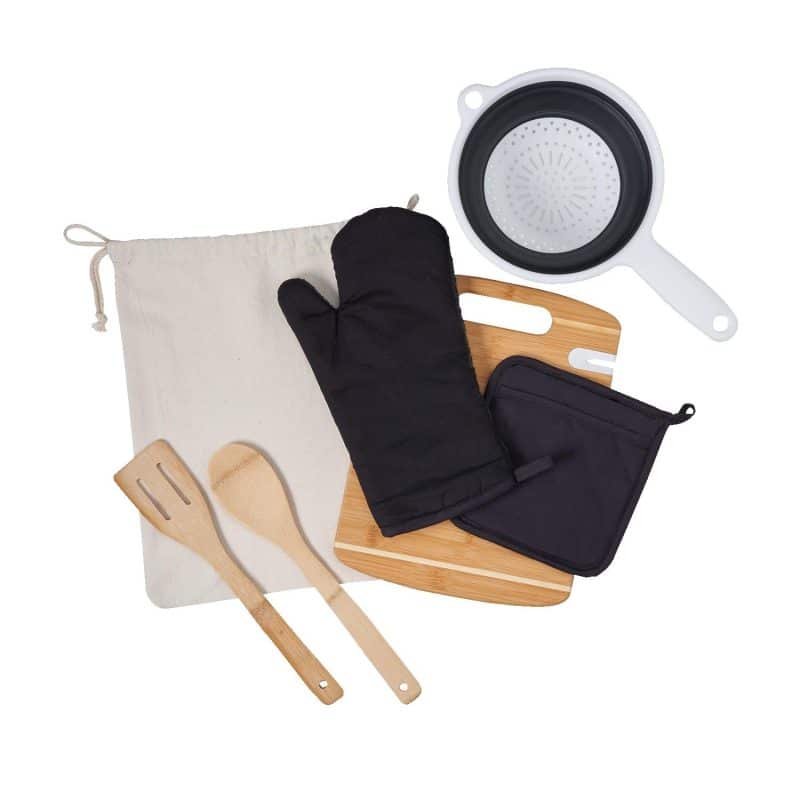 Custom Deluxe Silicone & Bamboo Kitchen Kit - 5