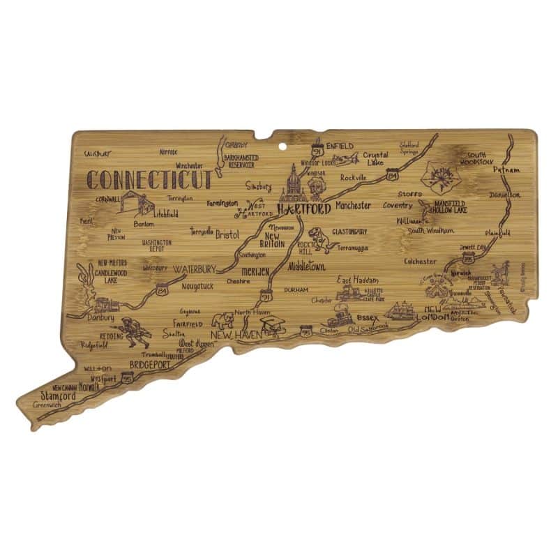 Custom Destination Connecticut Cutting & Serving Board