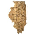 Custom Destination Illinois Cutting & Serving Board