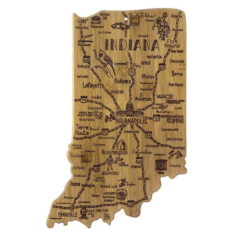 Custom Destination Indiana Cutting & Serving Board