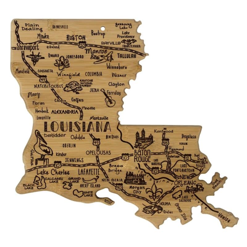 Custom Destination Louisiana Cutting & Serving Board