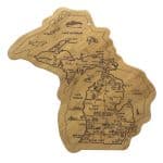 Custom Destination Michigan Cutting & Serving Board
