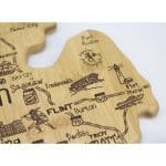 Custom Destination Michigan Mitt Cutting & Serving Board - 2