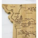 Custom Destination Missouri Cutting & Serving Board - 2