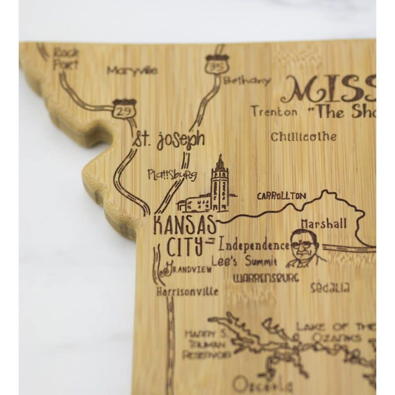 Custom Destination Missouri Cutting & Serving Board - 2