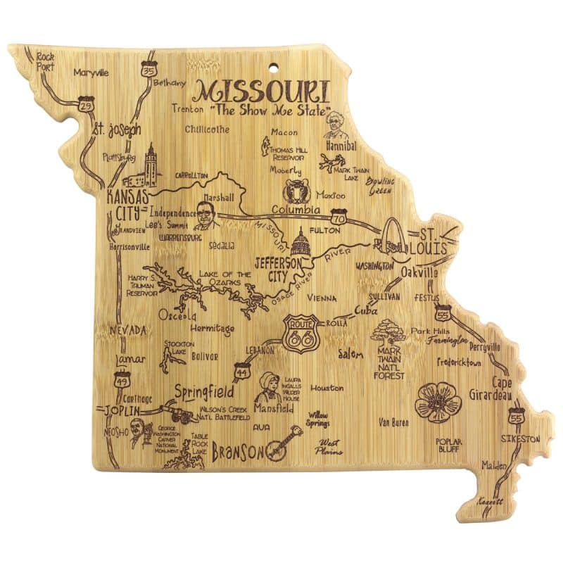 Custom Destination Missouri Cutting & Serving Board