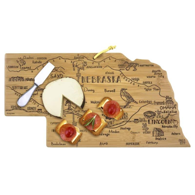 Custom Destination Nebraska Cutting & Serving Board - 2