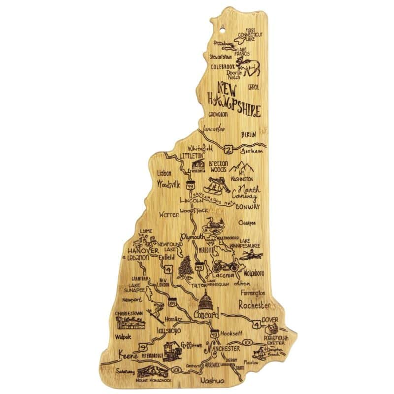 Custom Destination New Hampshire Cutting & Serving Board