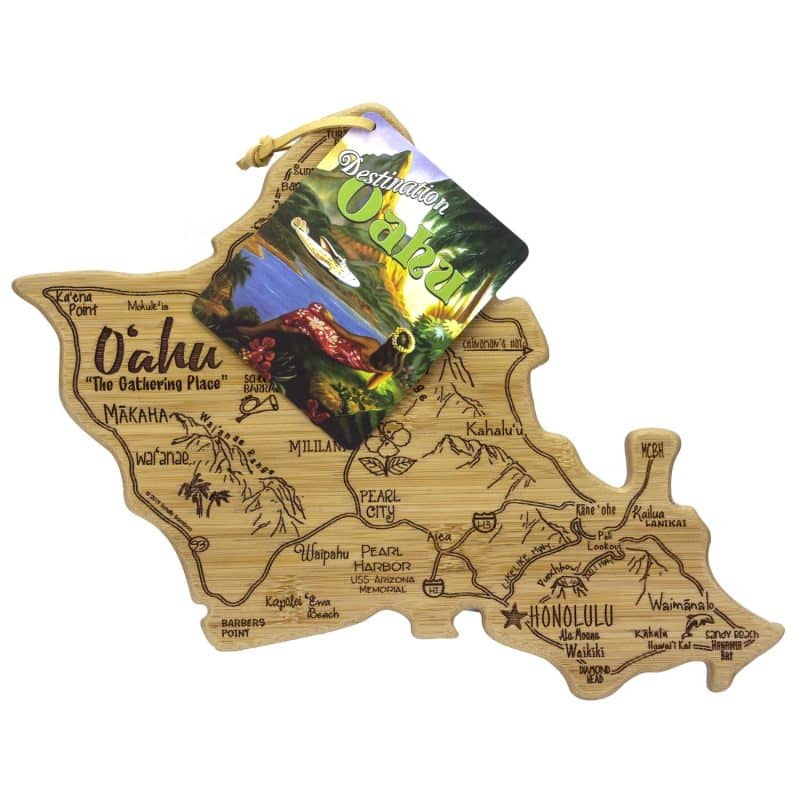 Custom Destination Oahu Hawaii Cutting & Serving Board - 1