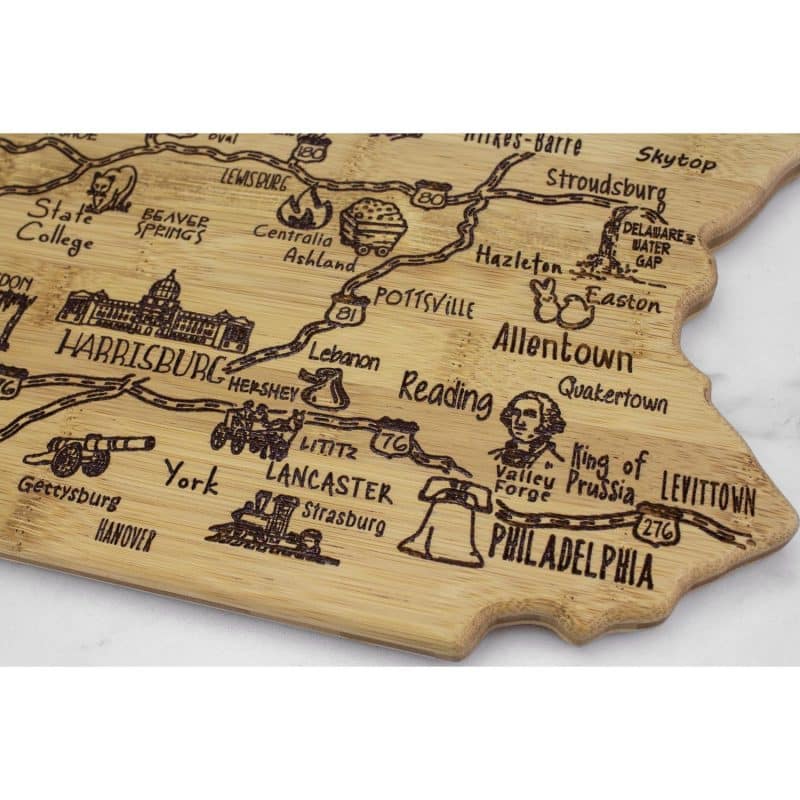 Custom Destination Pennsylvania Cutting & Serving Board - 3