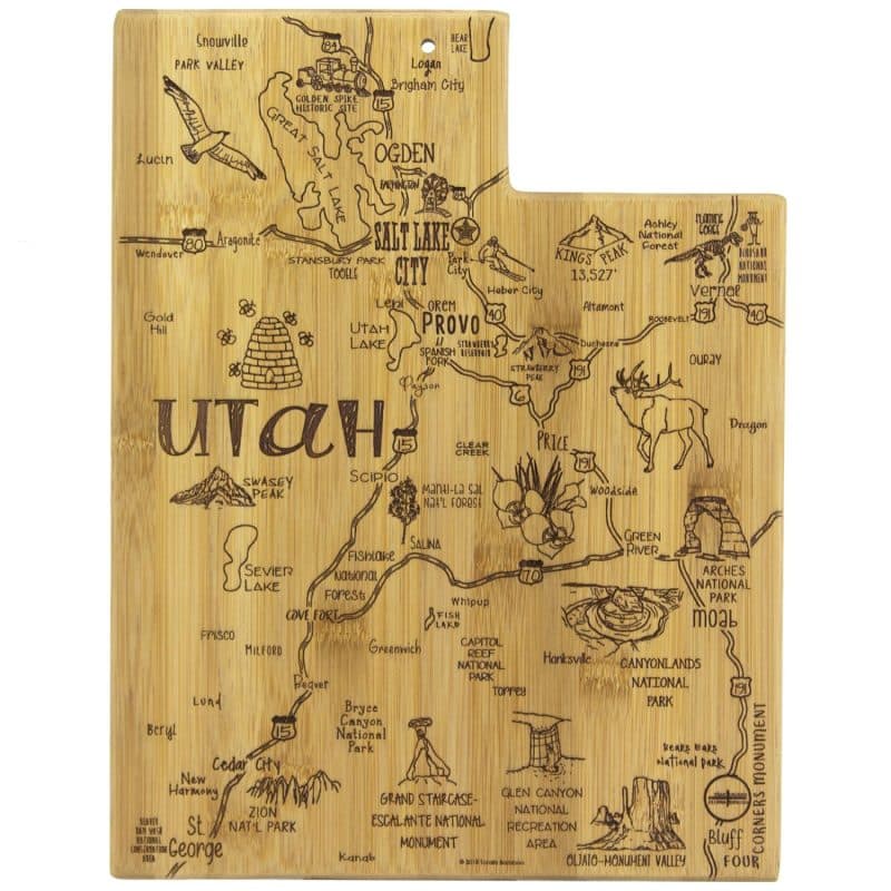 Custom Destination Utah Cutting & Serving Board