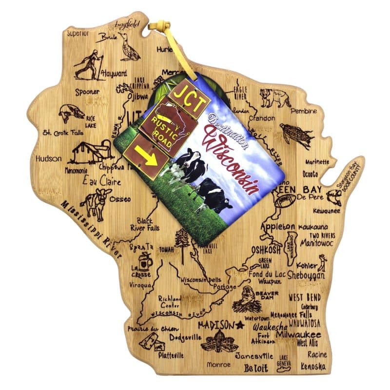 Custom Destination Wisconsin Cutting & Serving Board - 2