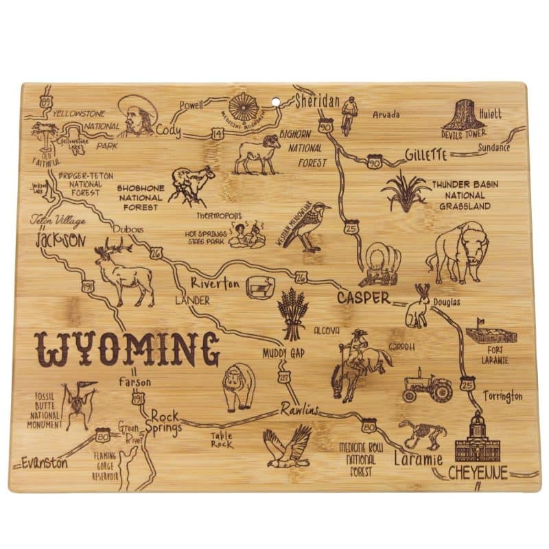 Custom Destination Wyoming Cutting & Serving Board