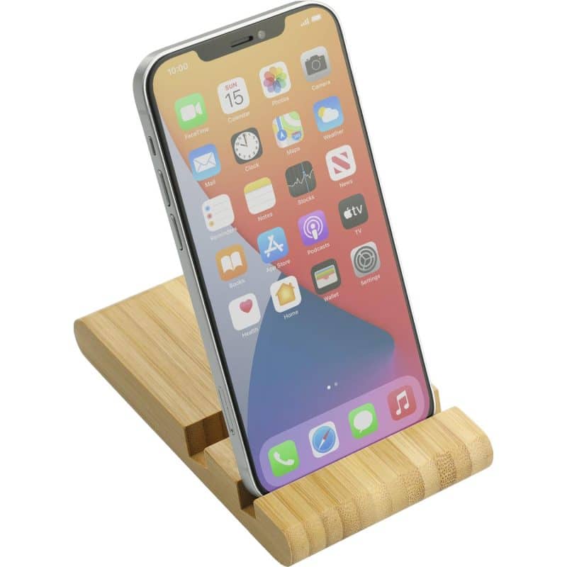 Custom Estand Bamboo Phone and Tablet Stand - 1