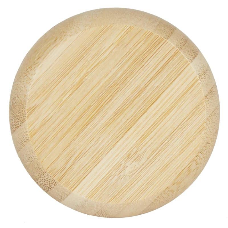 Custom FSC® 100% Bamboo Compact Mirror/Brush - 2