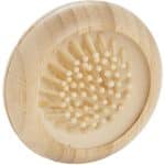 Custom FSC® 100% Bamboo Compact Mirror/Brush - 4