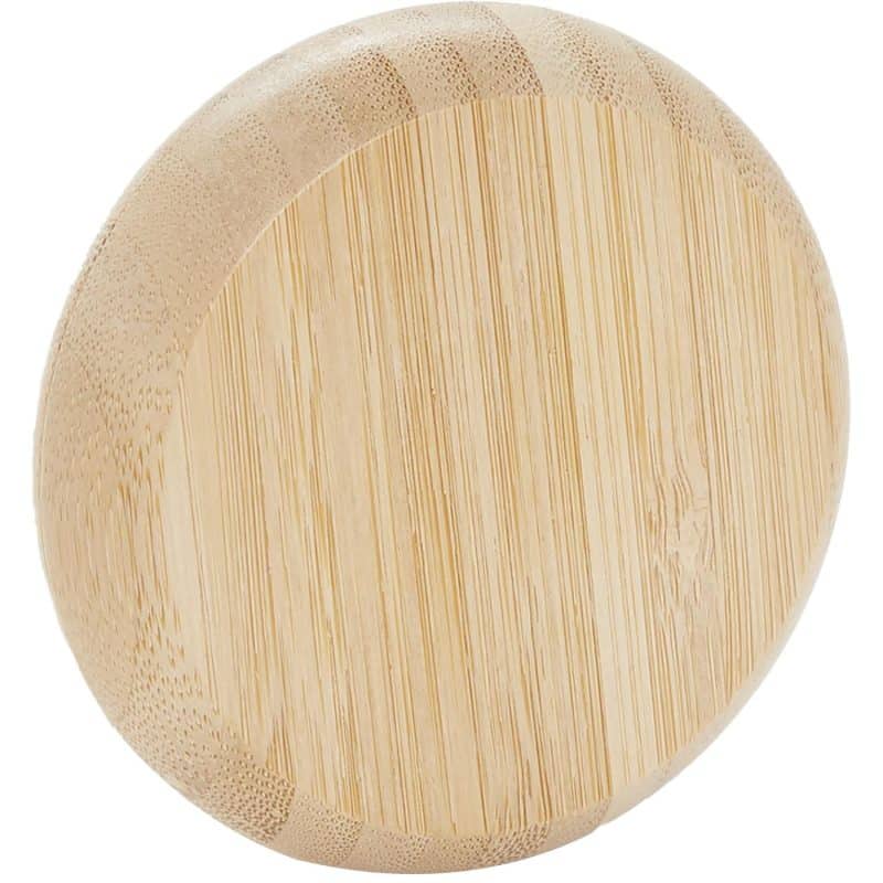 Custom FSC® 100% Bamboo Compact Mirror/Brush - 5