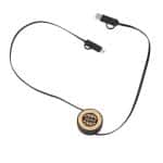 Custom FSC® 100% Bamboo Retractable 5-in-1 Charging Cable