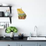 Custom Georgia State Shaped Cutting & Serving Board w/Artwork by Summer Stokes - 4