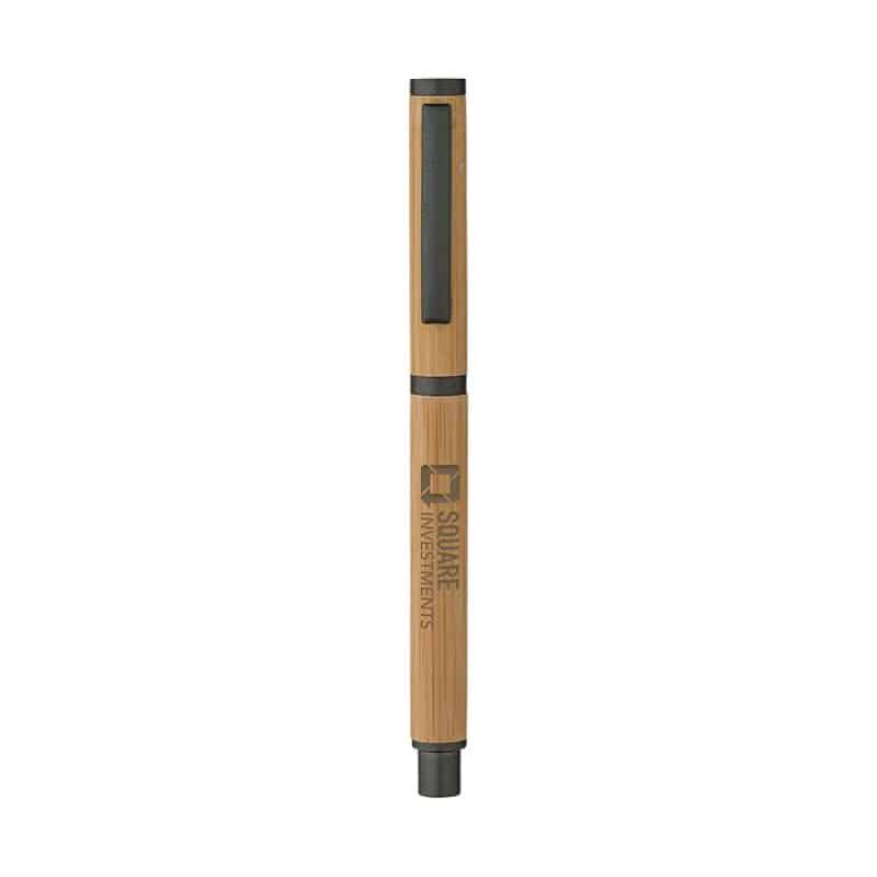 Custom Hana Bamboo Cap-Off Ballpoint Pen - 1