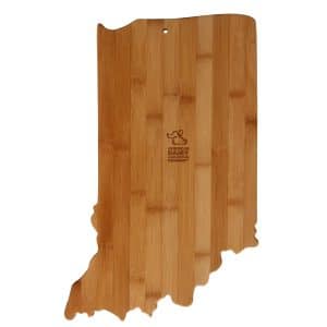 Custom Indiana State Cutting & Serving Board
