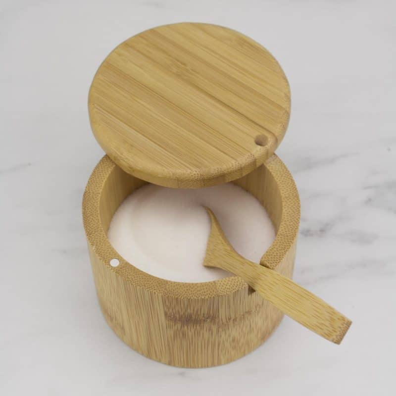Custom Little Dipper Bamboo Salt Box w/Spoon - 3
