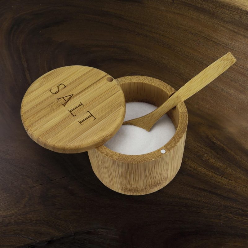 Custom Little Dipper Salt Box w/Spoon "Salt" - 1