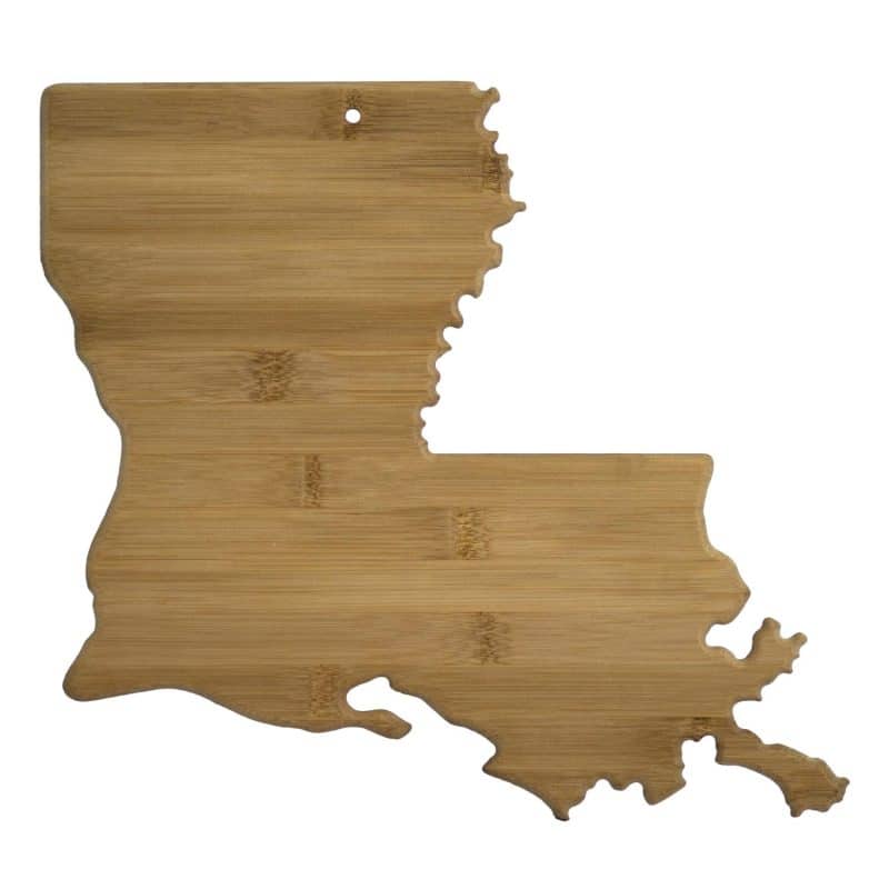 Custom Louisiana State Cutting & Serving Board - 1