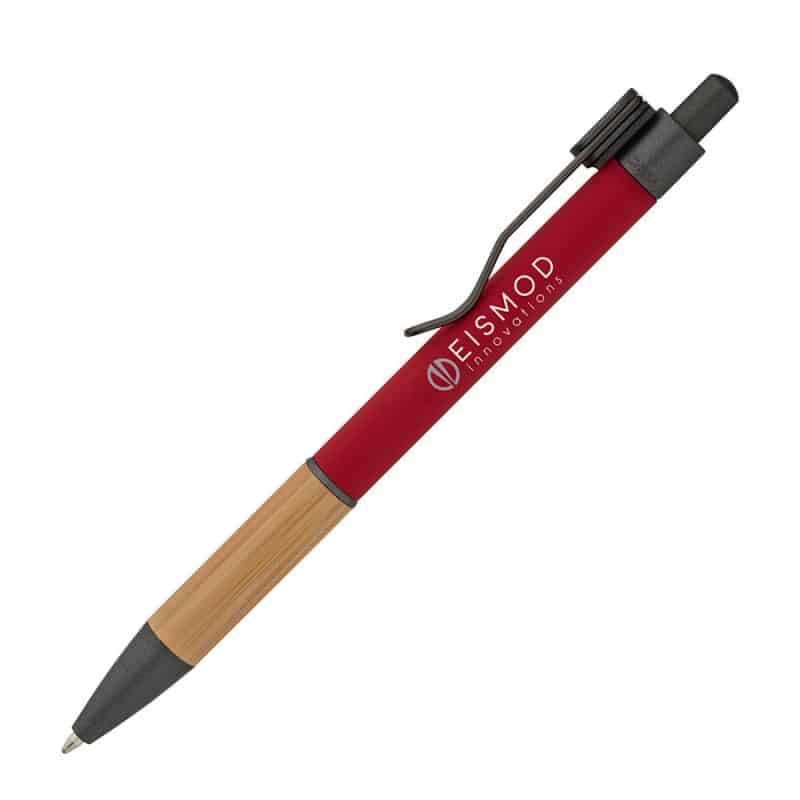 Custom Manoa Ballpoint Pen w/ Bamboo Grip - 3