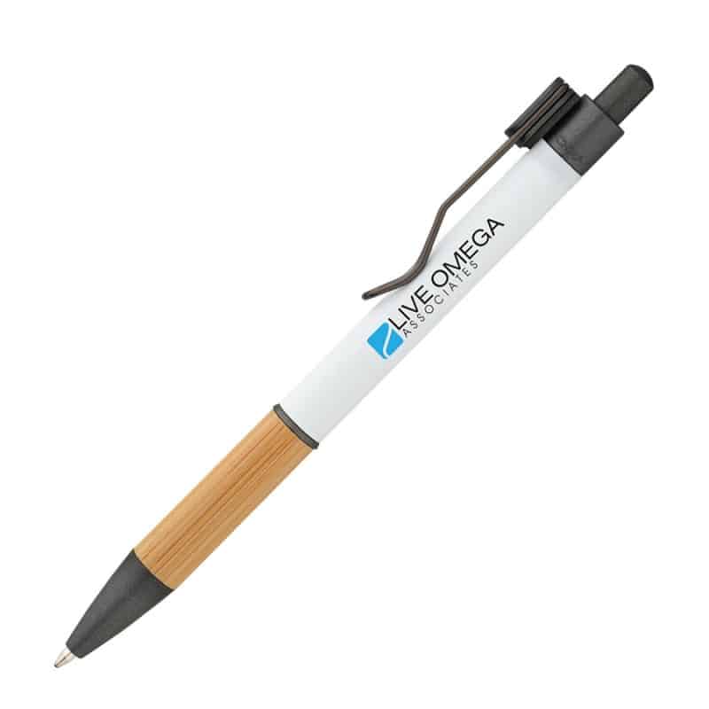 Custom Manoa Ballpoint Pen w/ Bamboo Grip - 5