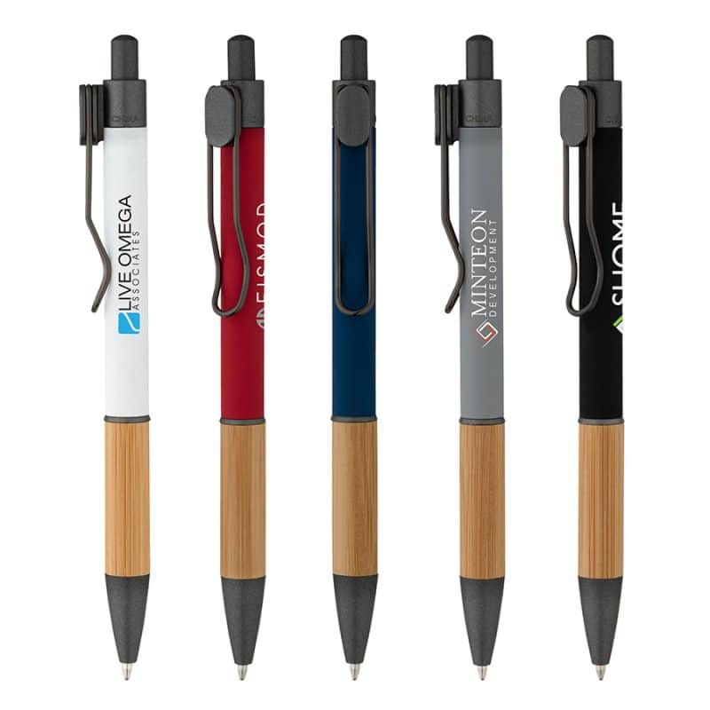 Custom Manoa Ballpoint Pen w/ Bamboo Grip